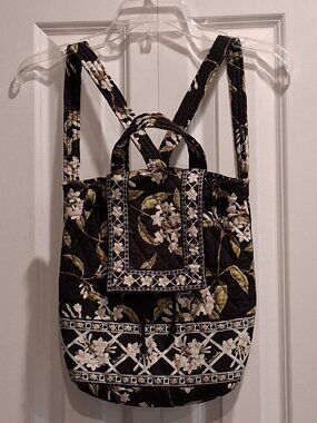 Vera Bradley Backpack in Retired "Jasmine" Floral Pattern